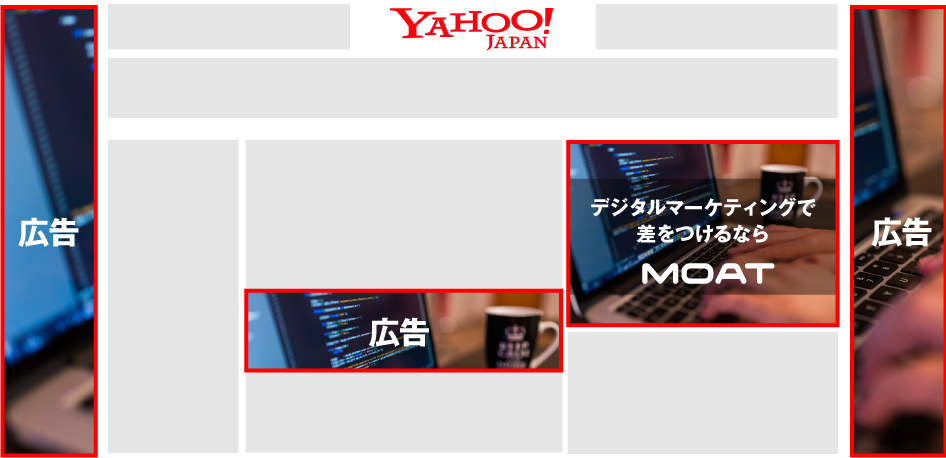 Yahooトップページ広告